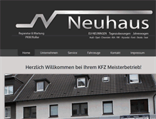 Tablet Screenshot of neuhaus-dortmund.de